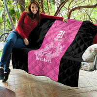 New Zealand Custom Quilt Fire Basketball Maori Tribal Pink - Polynesian Pride