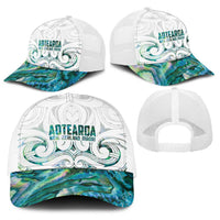 New Zealand Aotearoa Baseball Net Cap Green Maori Papua Shell Indigenous - Polynesian Pride
