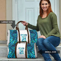 Custom New Zealand Aotearoa Travel Bag Maori Paua Shell Indigenous - Polynesian Pride