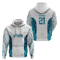Custom New Zealand Aotearoa Zip Hoodie Maori Paua Shell Indigenous LT9 - Polynesian Pride