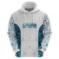 Custom New Zealand Aotearoa Zip Hoodie Maori Paua Shell Indigenous LT9 - Polynesian Pride