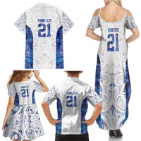 Custom New Zealand Aotearoa Family Matching Summer Maxi Dress and Hawaiian Shirt Purple Maori Paua Shell Indigenous LT9 - Polynesian Pride