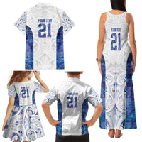 Custom New Zealand Aotearoa Family Matching Tank Maxi Dress and Hawaiian Shirt Purple Maori Paua Shell Indigenous LT9 - Polynesian Pride