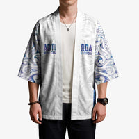 Custom New Zealand Aotearoa Kimono Purple Maori Paua Shell Indigenous - Polynesian Pride