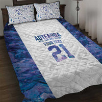 Custom New Zealand Aotearoa Quilt Bed Set Purple Maori Paua Shell Indigenous LT9 Purple - Polynesian Pride