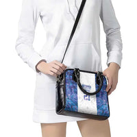 Custom New Zealand Aotearoa Shoulder Handbag Purple Maori Paua Shell Indigenous - Polynesian Pride
