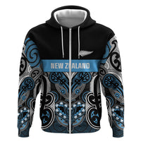 World Cricket Custom New Zealand Zip Hoodie Kia kaha nga Potae Pango LT9 Zip Hoodie Black - Polynesian Pride