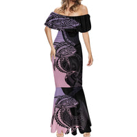 personalised-polynesia-fishing-mermaid-dress-with-maori-hei-matau-fish-hook-pastel-art
