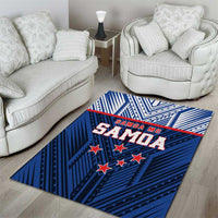 Rugby Toa Samoa Area Rug Samoa mo Samoa Island Warrior Pride - Polynesian Pride