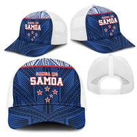 Toa Samoa Rugby Mesh Trucker Cap Samoa mo Samoa Island Warrior Pride - Polynesian Pride