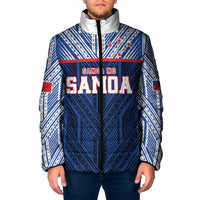 Custom Rugby Toa Samoa Padded Jacket Samoa mo Samoa Island Warrior Pride - Polynesian Pride
