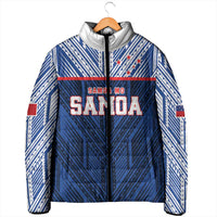 Custom Rugby Toa Samoa Padded Jacket Samoa mo Samoa Island Warrior Pride - Polynesian Pride