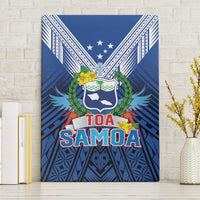 Rugby Toa Samoa Canvas Wall Art Samoa mo Samoa Strength in Tatau - Polynesian Pride