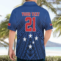 Custom Rugby Toa Samoa Hawaiian Shirt Samoa mo Samoa Strength in Tatau - Polynesian Pride