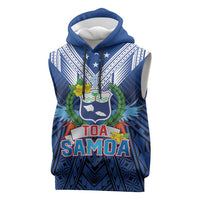Custom Rugby Toa Samoa Sleeveless Hoodie Samoa mo Samoa Strength in Tatau - Polynesian Pride
