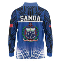 Toa Samoa 685 Long Sleeve Polo Shirt Uso Aso Uma For Life For Samoa - Polynesian Pride