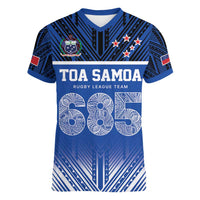 Toa Samoa 685 Women V-Neck T-Shirt Uso Aso Uma For Life For Samoa - Polynesian Pride