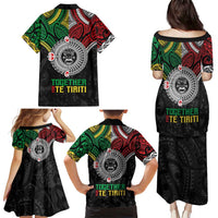 Aotearoa and Cook Islands Mo Te Tiriti Family Matching Puletasi and Hawaiian Shirt New Zealand Honour The Treaty Ake!Ake!Ake! LT9 - Polynesian Pride
