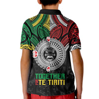 Aotearoa and Cook Islands Mo Te Tiriti Kid Polo Shirt New Zealand Honour The Treaty Ake!Ake!Ake! LT9 - Polynesian Pride