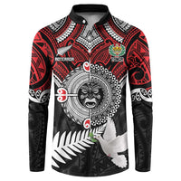 Aotearoa and Tonga Mo Te Tiriti Button Sweatshirt New Zealand Honour The Treaty Ake!Ake!Ake!