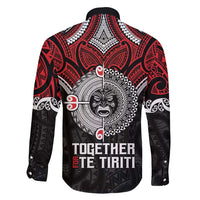 Aotearoa and Tonga Mo Te Tiriti Family Matching Short Sleeve Bodycon Dress and Hawaiian Shirt New Zealand Honour The Treaty Ake!Ake!Ake! LT9 - Polynesian Pride