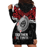 Aotearoa and Tonga Mo Te Tiriti Hoodie Dress New Zealand Honour The Treaty Ake!Ake!Ake!