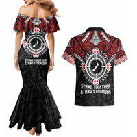 Aotearoa Proud To Be Maori Couples Matching Mermaid Dress and Hawaiian Shirt New Zealand Fight Together LT9 - Polynesian Pride