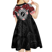 Aotearoa Proud To Be Maori Kid Short Sleeve Dress New Zealand Fight Together LT9 - Polynesian Pride