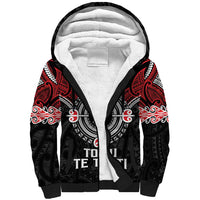 Aotearoa Proud To Be Maori Sherpa Hoodie New Zealand Fight Together LT9 Unisex Red - Polynesian Pride
