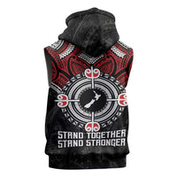 Aotearoa Proud To Be Maori Sleeveless Zip Hoodie New Zealand Fight Together LT9 - Polynesian Pride
