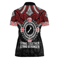Aotearoa Proud To Be Maori Women Polo Shirt New Zealand Fight Together LT9 - Polynesian Pride