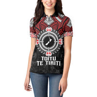 Aotearoa Proud To Be Maori Women Polo Shirt New Zealand Fight Together LT9 - Polynesian Pride