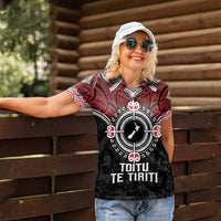 Aotearoa Proud To Be Maori Women Polo Shirt New Zealand Fight Together LT9 - Polynesian Pride