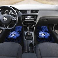 Northern Mariana Islands Ylang-ylang Mwarmwar Car Mats Polynesian Blue Style LT9 Set 2pcs - Front Blue - Polynesian Pride