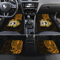 Northern Mariana Islands Ylang-ylang Mwarmwar Car Mats Polynesian Gold Style LT9 Set 4pcs Gold - Polynesian Pride