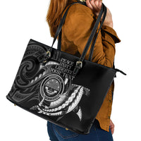 Personalised FSM Culture Day Leather Tote Bag Hammerhead Shark Tribal 2024
