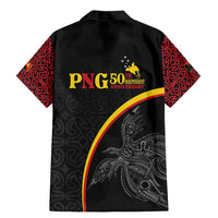 Papua New Guinea 50th Independence Day Family Matching Mermaid Dress and Hawaiian Shirt Simple Oro Tapa Pattern LT9 - Polynesian Pride