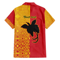 Papua New Guinea Oro Tapa Personalised Family Matching Off The Shoulder Long Sleeve Dress and Hawaiian Shirt Simple Bird of Paradise Style LT9 - Polynesian Pride