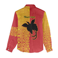 Papua New Guinea Oro Tapa Personalised Women Casual Shirt Simple Bird of Paradise Style LT9 - Polynesian Pride