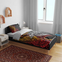 Papua New Guinea Sepik Personalised Bedding Set PNG Bird of Paradise Tattoo - Polynesian Pride