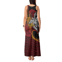 Papua New Guinea Sepik Personalised Tank Maxi Dress PNG Bird of Paradise Tattoo LT9 - Polynesian Pride