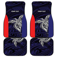 Personalised PNG Bougainville Car Mats Bird of Paradise Tattoo Flag Motif LT9 - Polynesian Pride