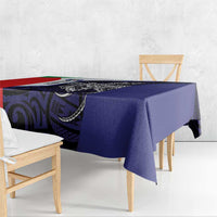 Personalised PNG Bougainville Tablecloth Bird of Paradise Tattoo Flag Motif - Polynesian Pride
