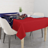 Personalised PNG Central Province Tablecloth Bird of Paradise Tattoo Flag Motif LT9 - Polynesian Pride