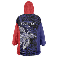 Personalised PNG Central Province Wearable Blanket Hoodie Bird of Paradise Tattoo Flag Motif LT9 - Polynesian Pride