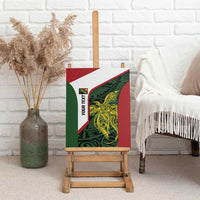 Personalised PNG Chimbu Province Canvas Wall Art Bird of Paradise Tattoo Flag Motif - Polynesian Pride