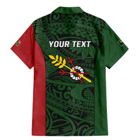 Personalised PNG Chimbu Province Family Matching Mermaid Dress and Hawaiian Shirt Bird of Paradise Tattoo Flag Motif LT9 - Polynesian Pride