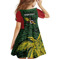 Personalised PNG Chimbu Province Family Matching Off Shoulder Maxi Dress and Hawaiian Shirt Bird of Paradise Tattoo Flag Motif LT9 - Polynesian Pride
