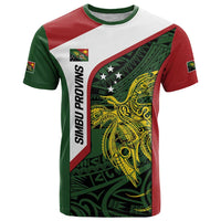 Personalised PNG Chimbu Province T Shirt Bird of Paradise Tattoo Flag Motif LT9 Red - Polynesian Pride