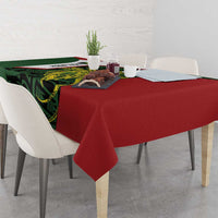 Personalised PNG Chimbu Province Tablecloth Bird of Paradise Tattoo Flag Motif - Polynesian Pride